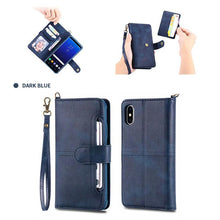 Load image into Gallery viewer, 4 in 1 Deluxe Flip iPhone Case
