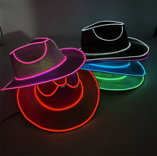 Load image into Gallery viewer, LED Cowboy Party Hat
