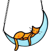 Load image into Gallery viewer, Sleeping Cat On the Moon