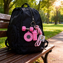 Load image into Gallery viewer, Creative Mini Gym Barbell Plate Keychain