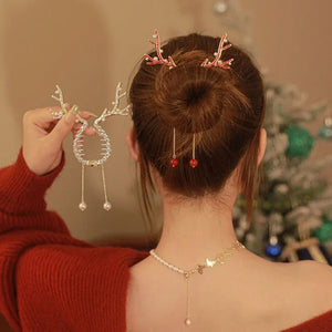 Rhinestone Tassel Ponytail Hair Claw