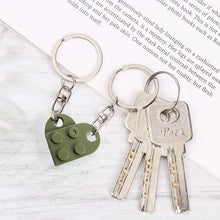 Load image into Gallery viewer, Cute Heart Shape Matching Brick Keychain For Couples