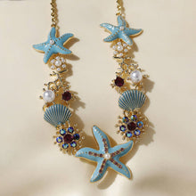Load image into Gallery viewer, Shell Starfish Pearl Necklace