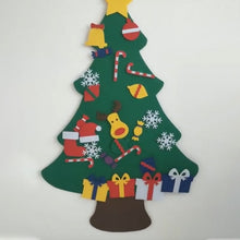 Load image into Gallery viewer, Felt Christmas Tree with Detachable Ornaments