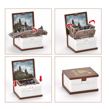 Load image into Gallery viewer, 3D stereoskopisk bokfolding pop-up boknøkkelring