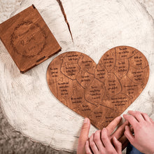 Load image into Gallery viewer, Reasons I Love You Heart Shaped Puzzle Gifts for Your Loved Ones