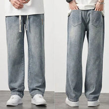 Load image into Gallery viewer, Men&#39;s Loose Straight Jeans