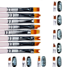 Load image into Gallery viewer, Flower Nail Art Brush Pen (8 pcs)