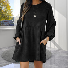 Load image into Gallery viewer, New autumn and winter knitted long-sleeved dress