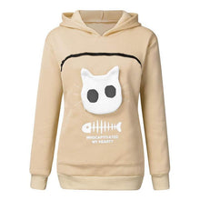 Load image into Gallery viewer, Animal Pouch Sweatshirt Hoodie