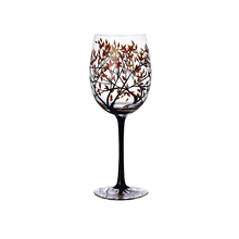 Load image into Gallery viewer, Four Seasons Tree Wine Glasses - Hand Painted Art