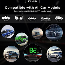 Load image into Gallery viewer, Universal Car HUD Head-Up Display GPS Speedometer (KMH/MPH)