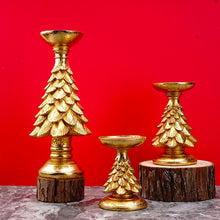 Load image into Gallery viewer, Retro Christmas Tree Candlestick Ornaments