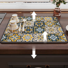Load image into Gallery viewer, Retro Quick-Drying Water-Draining Mat for Kitchen Bar Countertops