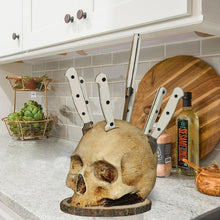Load image into Gallery viewer, Gothic Skull Knife Holder