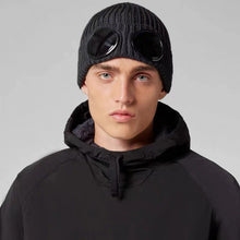 Load image into Gallery viewer, Unisex Solid Color Goggle Lens Design Beanie Hat