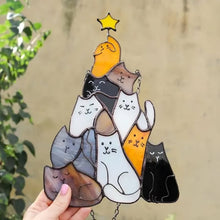 Load image into Gallery viewer, Juletre Suncatcher Ornament