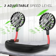 Load image into Gallery viewer, Rechargeable Mini Neck Fans
