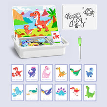 Load image into Gallery viewer, Magnetisk puslespill med byggeklosser for læring