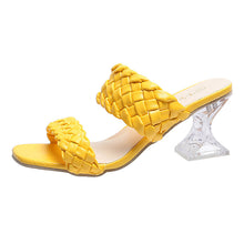 Load image into Gallery viewer, Crystal High-heeled Slippers