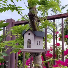 Load image into Gallery viewer, Outdoor hanging solar-powered bird feeder