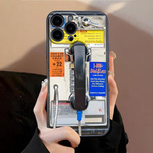 Load image into Gallery viewer, Vintage Phone Booth Pattern Phone Cases