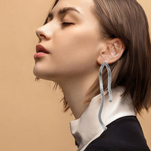Load image into Gallery viewer, Snake Chain Drop Earrings