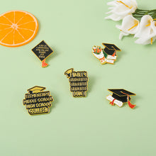 Load image into Gallery viewer, Graduation Season Metal Commemorative Pin