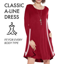 Load image into Gallery viewer, Long Sleeve Sweatshirt Travel Dress