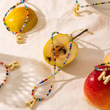 Load image into Gallery viewer, Letter Beaded Necklace
