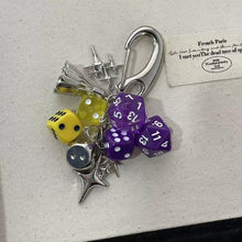 Load image into Gallery viewer, Creative dice keychain