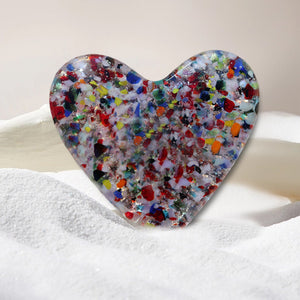 Pre-Sale Discount (50% OFF) >> Colorful Glass Pocket Heart