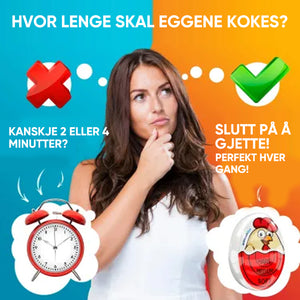 Eggklokker som skifter farge