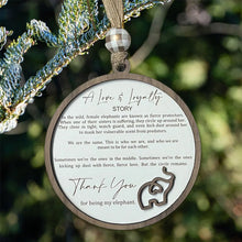Load image into Gallery viewer, Friendship Elephant Ornament