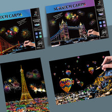 Load image into Gallery viewer, Scratch Art Book For Adults -Colorful City Series
