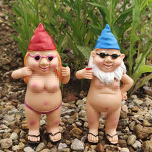 Load image into Gallery viewer, Naughty Garden Gnome Funny Statue