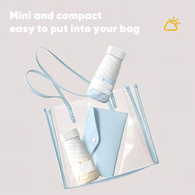 Load image into Gallery viewer, Mini Travel Size Rain Sun Umbrella