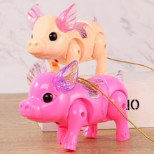 Load image into Gallery viewer, Walking Singing Musical Light Pig Electric Toy