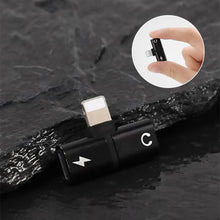 Load image into Gallery viewer, 2-In-1 Dual-Port Headphone Adapter For iPhone