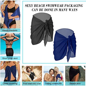 Women Shorts Beach Sarong Solid Summer Cover Ups