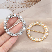 Load image into Gallery viewer, Classic All-match Pearl Rhinestone Buckles