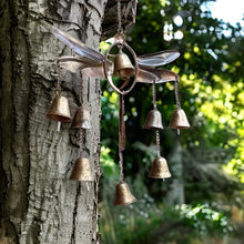 Load image into Gallery viewer, Handmade Dragonfly With Bells Wind Chime