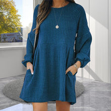 Load image into Gallery viewer, New autumn and winter knitted long-sleeved dress
