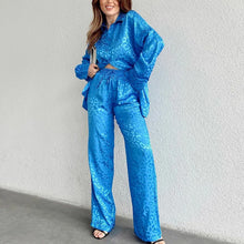 Load image into Gallery viewer, Women&#39;s Leopard Print Two Piece Set