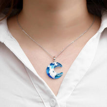 Load image into Gallery viewer, Clouds Of Heaven Resin Necklace