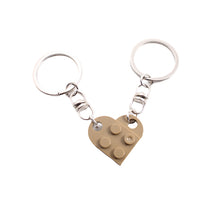 Load image into Gallery viewer, Cute Heart Shape Matching Brick Keychain For Couples