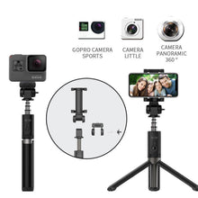 Load image into Gallery viewer, 3 IN 1 WIRELESS BLUETOOTH SELFIE STICK
