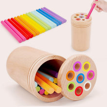 Load image into Gallery viewer, Wooden Montessori Stick Toy