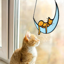Load image into Gallery viewer, Sleeping Cat On the Moon