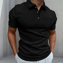 Load image into Gallery viewer, Men&#39;s Waffle Polo Shirt